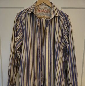 Robert Graham Multicolor Striped Men's Shirt